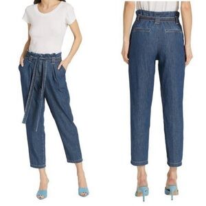 L'AGENCE Violette Cotton Paperbag Pants Size 28